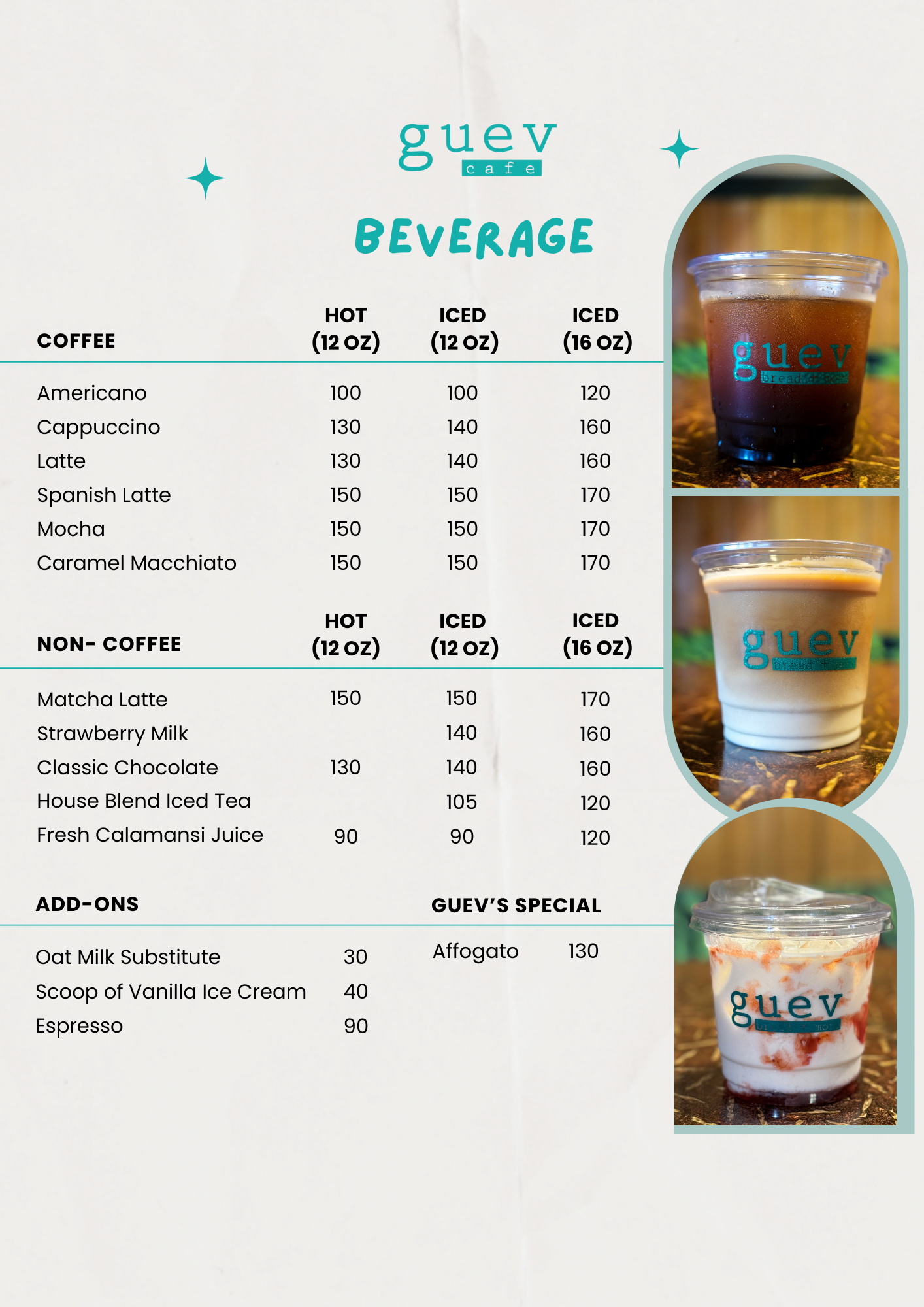 Guev Cafe Menu 2024 - Page 3